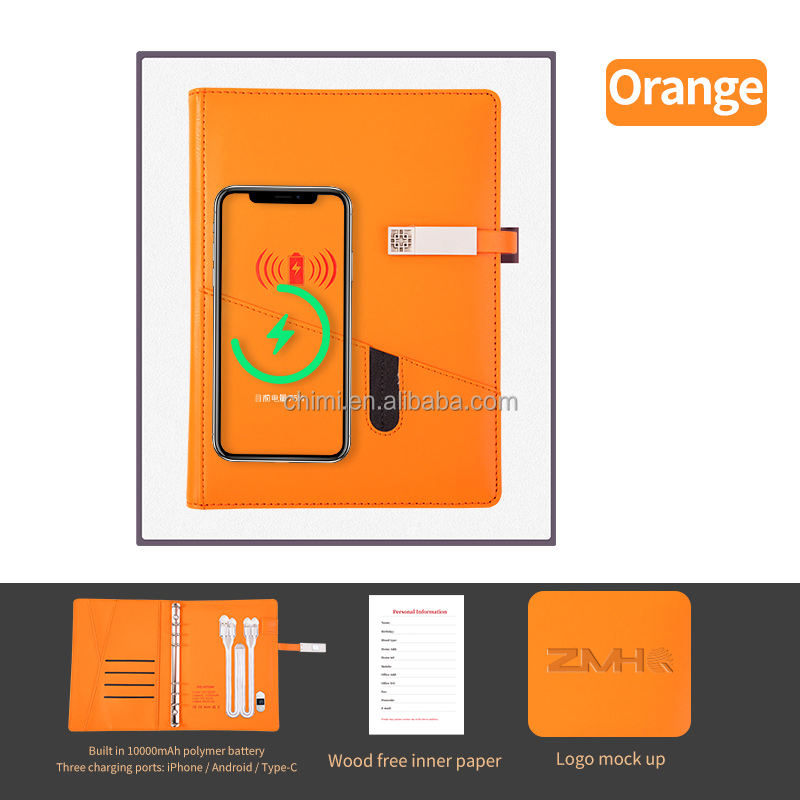 Orange-agenda-boîte cadeau
