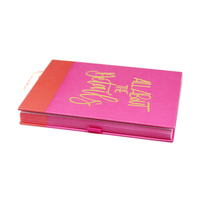 Échantillon gratuit pièces, papier métallique doré personnalisé, couverture rigide, pour carnet de notes, inscription