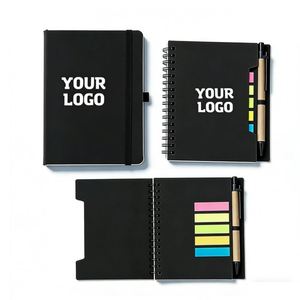 Wholesale Promotional Custom Note Book Gift Pu Leather Business School <b>A6</b> Journal Notebook Lined With Logo - Product Image 1