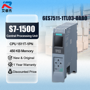 โมดูลหน่วยประมวลผลกลางรุ่นใหม่แท้ 6ES7511-1TL03-0AB0 SIMATIC S7-1500T PLC Controller CPU1511T-1 PN 6es7511-1tl03-0ab0 - Product Image 1