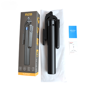 Portable Travel Selfie Stick R28 Lightweight Aluminum Alloy Tripod Stand With <b>Wireless</b> Control For Smartphone - Product Image 1