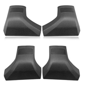 Leituo <b>Car</b> <b>Door</b> <b>Sill</b> <b>Protectors</b> Black PU For Toyota Highlander XLE 2022 2023 2024 - Product Image 1