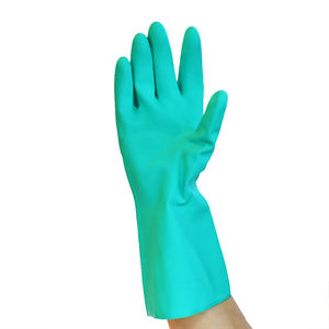 ถุงมือป้องกันถุงมือไนไตรล์สีเขียว15mil 13mil ได้รับการอนุมัติจาก EN374-2 - Product Image 6