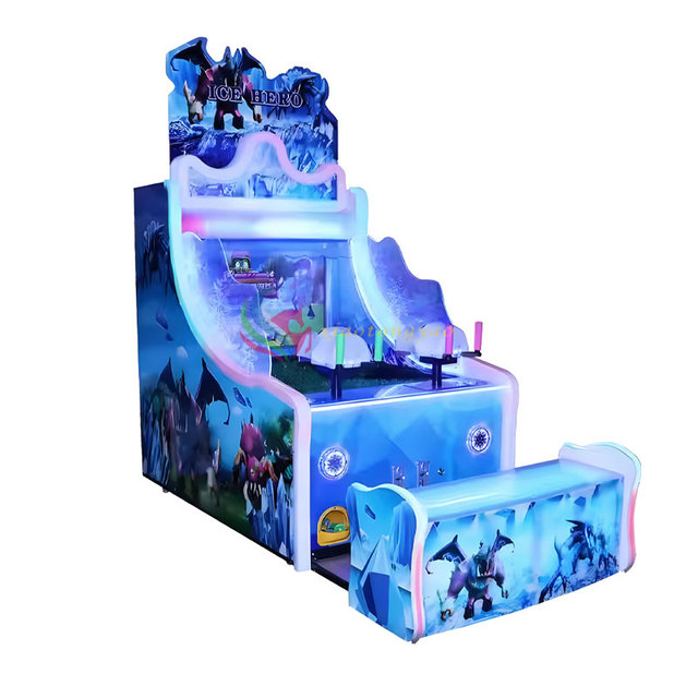 Super Ice Man 2-Player Water Shooting Arcade Machine Gun Durable Metal Construction