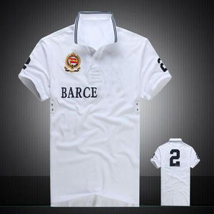 Мужские поло-рубашки премиум-класса из 100% хлопка с вышивкой логотипа на заказ, повседневные, с воротником-стойкой, от популярного бренда, для города - Product Image 2