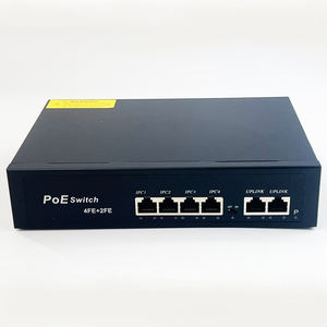 6-Port PoE + <span class=keywords><strong>Power</strong></span> <span class=keywords><strong>over</strong></span> <span class=keywords><strong>Ethernet</strong></span> chuyển đổi với kim loại nhà ở, 4-ports PoE + 802.3at 60 Wát - Product Image 6