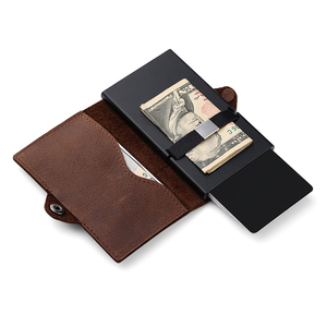 New Design Pop up Credit Card <b>Holder</b> Slim RFID <b>Wallet</b> Leather Men GPS Tracking <b>Wallet</b> Case Smart Case <b>Holder</b> for Men - Product Image 3