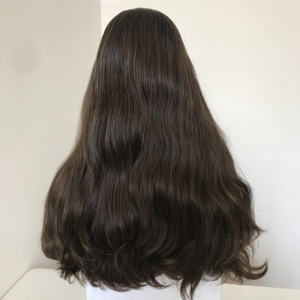 Peluca de Cabello Humano Brasileño 100% Kosher, Sin Pegamento, con Ondas Naturales, Encaje Transparente para <span class=keywords><strong>la</strong></span> <span class=keywords><strong>Comunidad</strong></span> Judía - Product Image 1