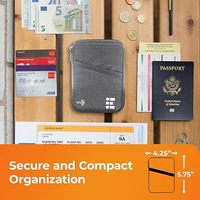 2024 vente chaude personnalisé poids léger pliable étanche Logo personnalisé Nylon voyage essentiel organisateur de documents porte-passeport