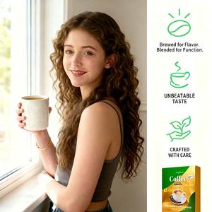 חם מכירה עם oem פרטי תווית הרזיה קפה, בקרה מיידית משקל טבעי אבקת קפה עבור שריפת שומן & חילוף חומרים - Product Image 6