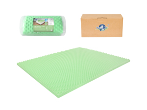 Egg Crate/Flat Reversible Design <strong>Sofa</strong> <strong>Beds</strong> Standard Memory Foam Mattress <strong>Topper</strong> with Lavender/Gel/Green Tea/Bamboo Infusion - Product Image 4