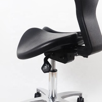 Chaise de selle à levage pneumatique réglable ESD avec dossier, pièces de chaise, directement de l'usine, personnalisable