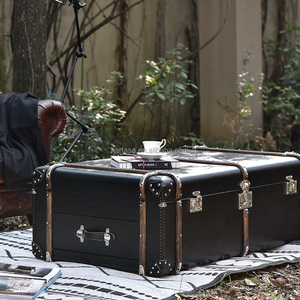 Sang trọng cổ điển mỹ phong cách da chính hãng ngực đa chức năng Bàn cà phê - Product Image 4