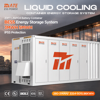 Système de stockage d'énergie MATE à refroidissement liquide 3MWh 5MWh Tout-en-un BESS Conteneur de stockage de batterie solaire LifePO4 pour la production d'énergie