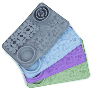 Rectangular Multi-functional Pet Licking <b>Mat</b> Silicone 3 in 1 Pet Licking <b>Mat</b> Multifunctional Slow Food Plate - Product Image 3