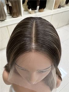 Pelucas de Cabello Humano Virgen 100% Premium, Pre-Desplumadas, Cabello Humano Virgen Natural, Encaje Frontal Transparente HD, Pelucas Judías - Product Image 5