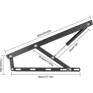 Đồ nội thất khung sắt gấp bản lề kéo ra khỏi sofa giường khung nâng cơ chế gấp Sofa giường có thể điều chỉnh Lưu trữ bản lề cơ chế - Product Image 3