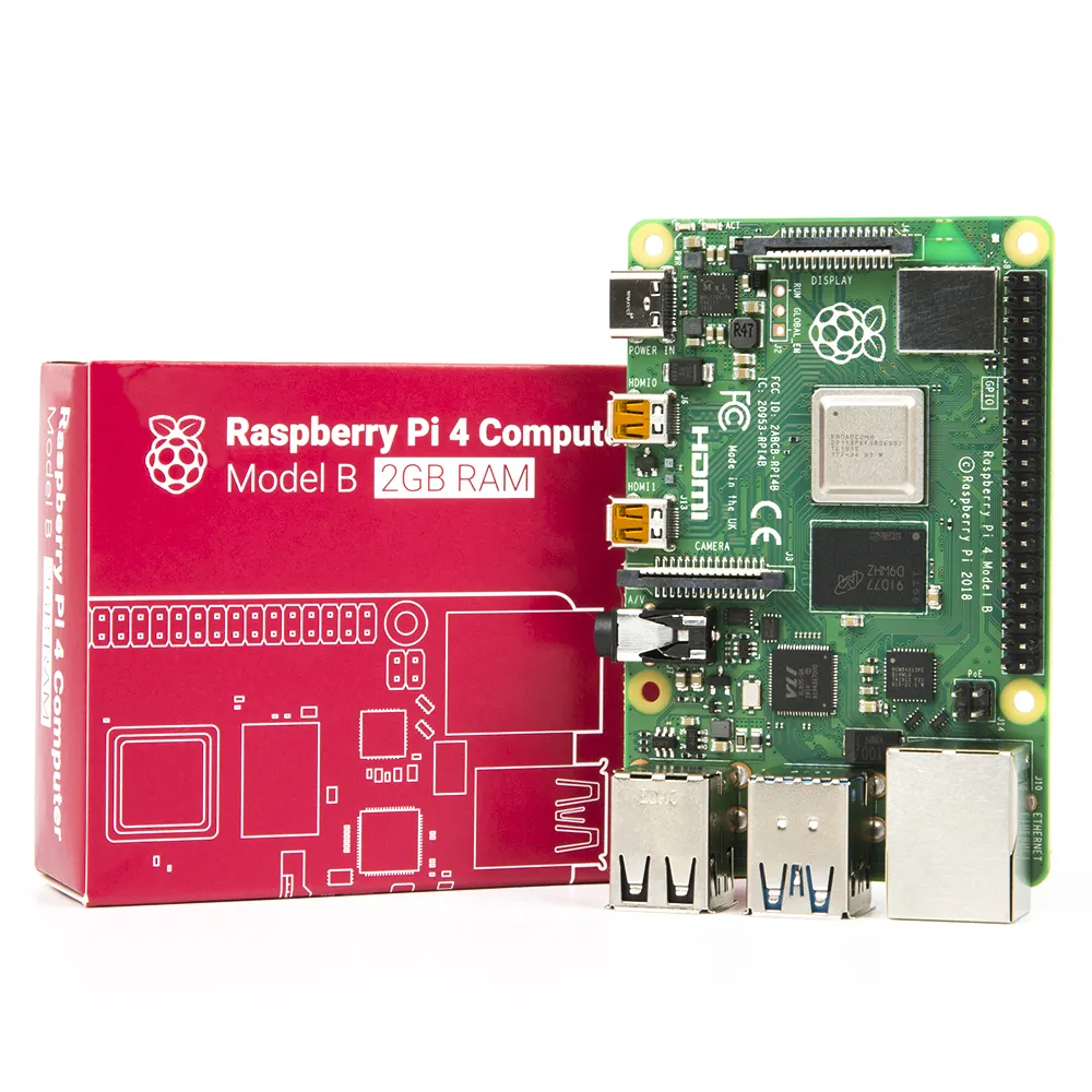 Raspberry PI Raspberry PI4用の新しいオリジナルRaspberryPi4モデルB2 GB
