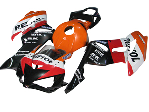 Cubierta de Carenado de Inyección para <span class=keywords><strong>Honda</strong></span> CBR1000RR CBR1000 2004 2005 Negro Rojo <span class=keywords><strong>Repsol</strong></span> - Product Image 1
