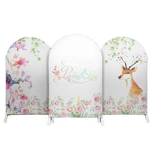 Marco de soporte de fondo arqueado, <span class=keywords><strong>arco</strong></span> de Ceremonia de globos, Floral, fiesta de boda - Product Image 2