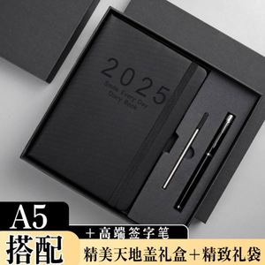 2025 Custom 365 Days A5 PU Leather Weekly/Monthly Planner 100 Sheets Thread Sewn Hardcover <b>Notebook</b> Gift <b>Set</b> - Product Image 6