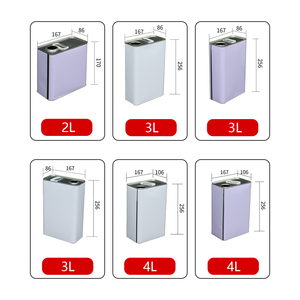 Lattine Rettangolari in Latta da 1L/2L/3L/4L/5L per Uso Industriale, Contenitori Vuoti per Olio d'Oliva e Prodotti Chimici - Product Image 3