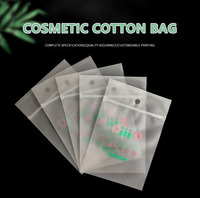 Offre Spéciale 20 pièces tampons de coton cosmétiques givré sac Ziplock. tampons démaquillants/soins de la peau propres tampon de coton sac d'emballage en plastique