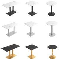 Table basse convertible et extensible de style Wabi-Sabi moderne avec plateau en marbre, en fer forgé vert durable, petite table d'appoint basse