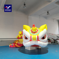 Bande dessinée gonflable de hot dog de la publicité, ballon gonflable de saucisse de dragon chinois