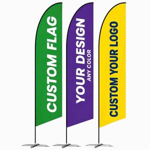 Bandera Publicitaria Personalizada para Exteriores, Bandera en Forma de Lágrima, Bandera de Pluma para Playa - Product Image 1