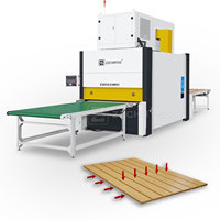 Tables de travail doubles alternant in and out Planches machine à joindre les planches de bois pour bois lamellé
