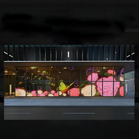 Écran publicitaire numérique LED transparent pour vitrine de magasin, écran d'affichage holographique 3D à vision directe