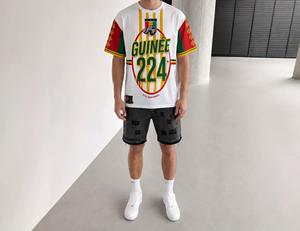 Camiseta de Fútbol <span class=keywords><strong>GUINEE</strong></span> para Hombre, Cuello Redondo, Manga Corta, Color Sólido, para Adultos, Todas las Temporadas, para Fitness y Deportes, Talla 6XL - Product Image 5