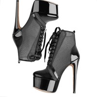 Bottines à talons hauts pour femmes, style court, personnalisées, 2026, talons aiguilles pour la pole dance, talons sexy à plateforme, talons de strip-teaseuse, fermeture éclair, été