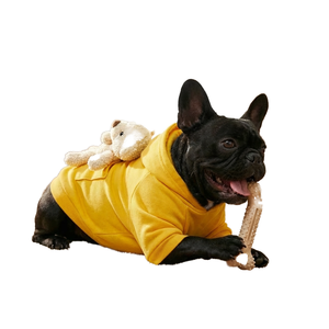 Ropa para Mascotas a Rayas de Dibujos Animados Personalizada de Alta Calidad C084, Poliéster XS para Cachorros, Ropa Colorida con Estilo Adorable - Product Image 1