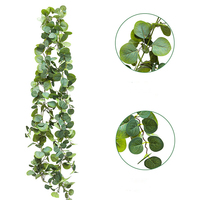 Ornement de Noël feuillage de lierre artificiel pour décoration Diwali couronnes de fleurs décoratives et plantes feuilles suspendues vigne