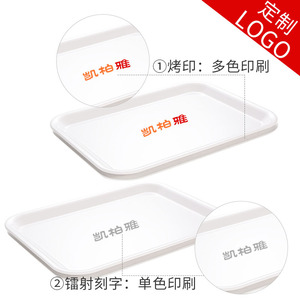 White Rectangular Melamine <b>Tray</b> A5 Size For Hotel Coffee <b>Tea</b> Serving Commercial Use - Product Image 4
