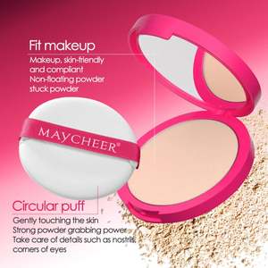 Fond de teint et poudre matifiants waterproof personnalisables, maquillage minéral transparent pour le visage, marque privée - Product Image 3