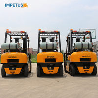 Forklift Impetus Bersertifikasi EPA 5 Ton Berbahan Bakar LPG dan Bensin dengan Tiang Triplex