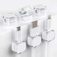 2025 pinces de câble magnétiques support de cordon de téléphone Permanent pour table de chevet organisateur Table d'appoint Mini Cube bureau à domicile bureau