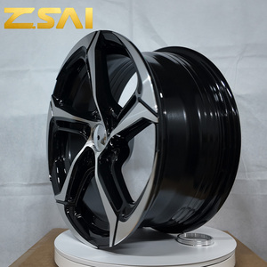 Oferta Especial: Nuevas Llantas de Aleación de Cinco Radios en Negro Mate para Autos de Pasajeros, 17-20 Pulgadas, 5X112/5X120, Compatibles con <span class=keywords><strong>Chevrolet</strong></span> <span class=keywords><strong>Camaro</strong></span> - Product Image 4
