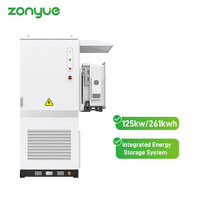 Armoire extérieure Zonyue 261 kWh LiFePO4 BESS avec refroidissement liquide et protection IP55 pour usage commercial et industriel