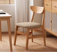 Chaise de salle à manger en bois moderne, directement de l'usine, pour salles à manger/salons et bureaux à domicile, couleurs personnalisables, design écologique