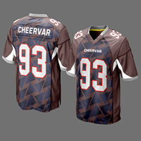 Nouveaux maillots de football américain au design moderne, vêtements de football américain en sublimation, uniformes de football américain en polyester pour les fans
