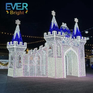 Escultura <span class=keywords><strong>de</strong></span> iluminación navideña para exteriores personalizada, túnel 3D, luz LED con motivo, entrada Artificial a la venta - Product Image 2