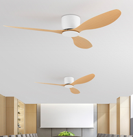 Ventilateur de plafond avec lumières, dernier design, 42 pouces, 3 pales en ABS, conversion de fréquence, télécommande