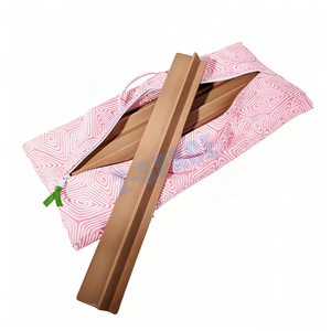 Violet Rose Bleu Femmes Brodé Logo Lialic Tout en Un <span class=keywords><strong>Bois</strong></span> <span class=keywords><strong>Mah</strong></span> <span class=keywords><strong>Jong</strong></span> Voyage Sac de Transport avec Poignée - Product Image 4