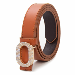 Cinture di cuoio all'ingrosso delle donne della fabbrica <span class=keywords><strong>per</strong></span> i pantaloni dei Jeans vestiti con la lega di moda con fibbia del perno di cuoio delle signore <span class=keywords><strong>cintura</strong></span> - Product Image 5