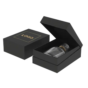 Sang trọng tùy chỉnh nước hoa Bao bì hộp lật Top đen cứng nhắc Hộp quà tặng - Product Image 3