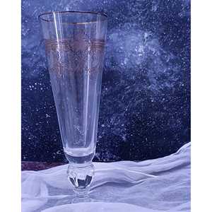 Ensemble de 12 flûtes en cristal sérigraphiées Dionigi, élégants ensembles de service pour boissons - Product Image 2